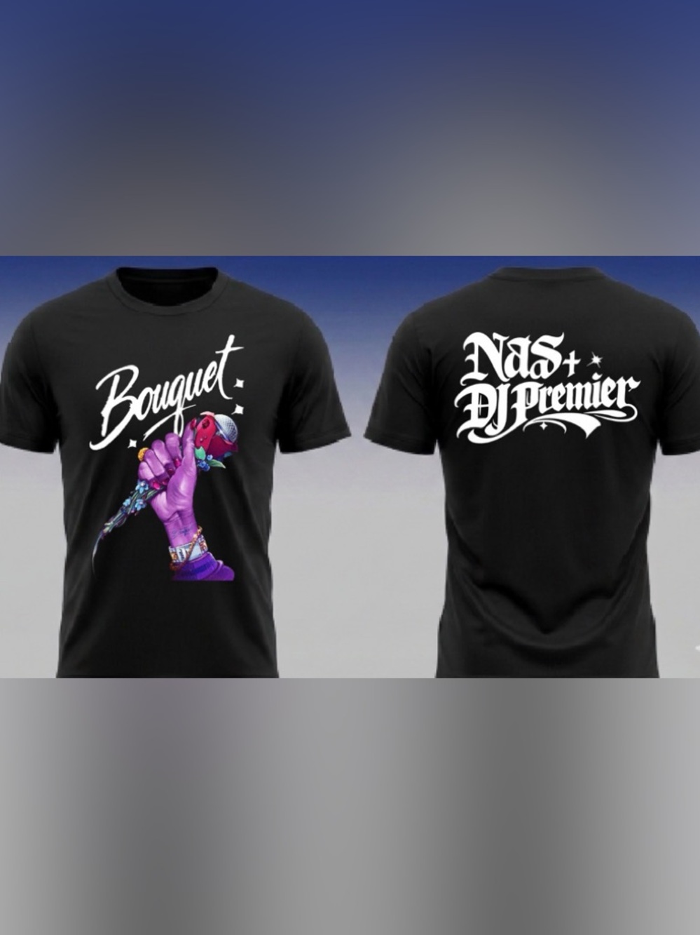 Nas x DJ Premier Bouquet   Cover T shirt new Tour  Tee 2026 S-5XL